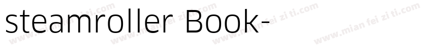 steamroller Book字体转换